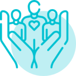 Icon representing family-centred feeding and swallowing support at Thrive Feeding Clinic