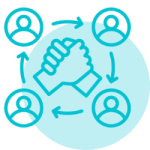 Icon representing multidisciplinary feeding and swallowing care at Thrive Feeding Clinic