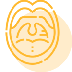 Icon representing swallowing support for older adults at Thrive Feeding Clinic